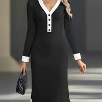 Yiora | Elegantes Kleid mit langen Ärmeln