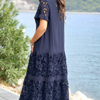 Yarra | Zeitloses langes Spitzenkleid