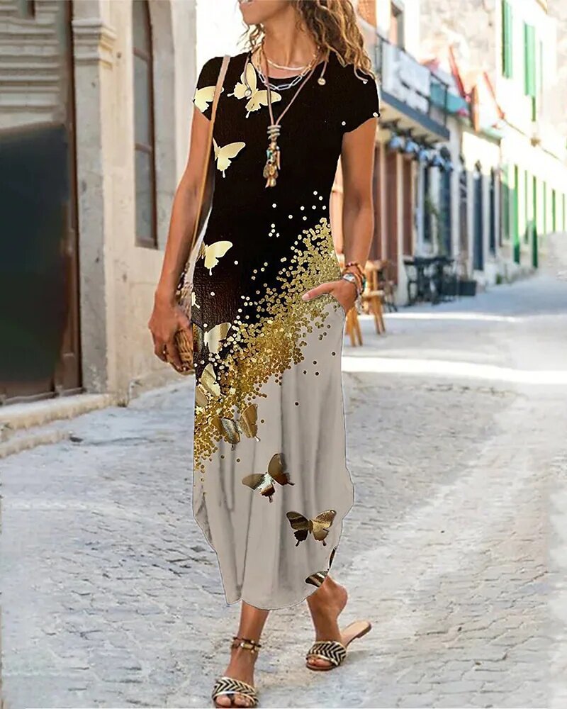 Freta | Natur Inspiriertes Maxikleid