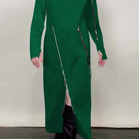 Lorena | Elegantes monochromes Maxikleid