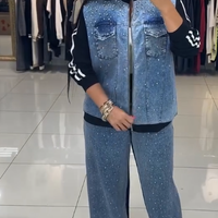 Melany | Damen-Outfit, Jeansjacke & Hose, lässig & bequem