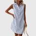 Moll | Lässiges gestreiftes Mini-Hemdkleid