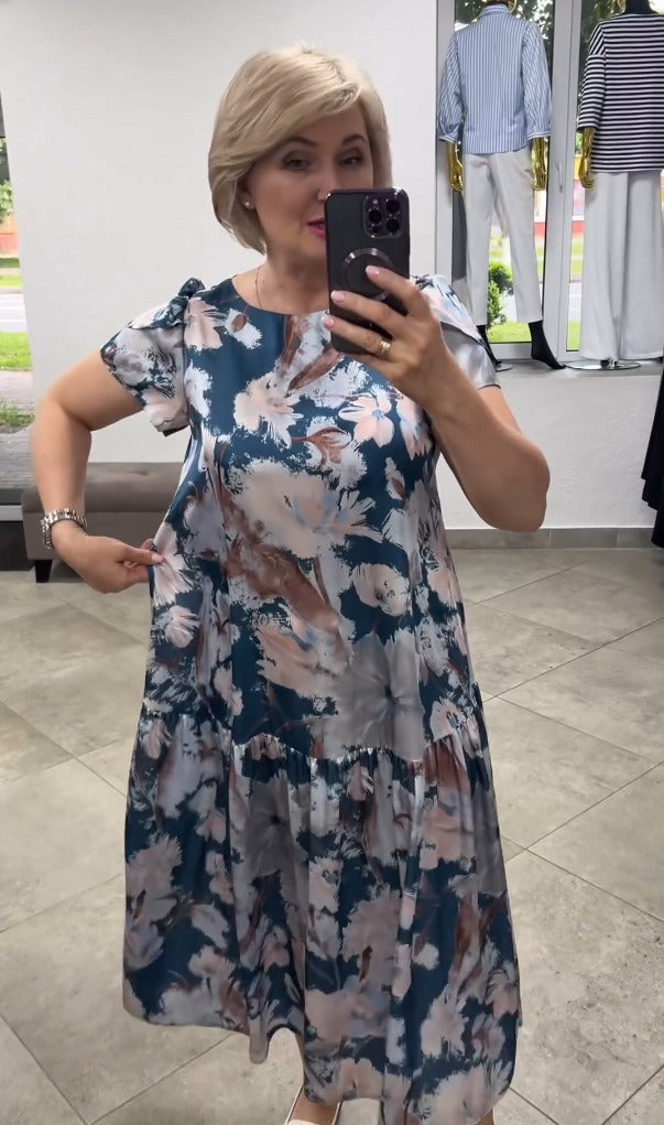 Marilyn™ | Elegantes Sommerkleid mit floralem Muster