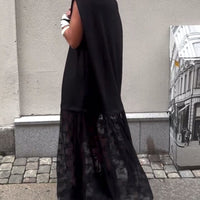 Milani | Patchwork Kleid, ärmellos & aus Mesh