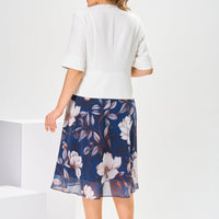 Marjorie | hochwertiges Kleid mit Baumwoll-Seiden-Mix