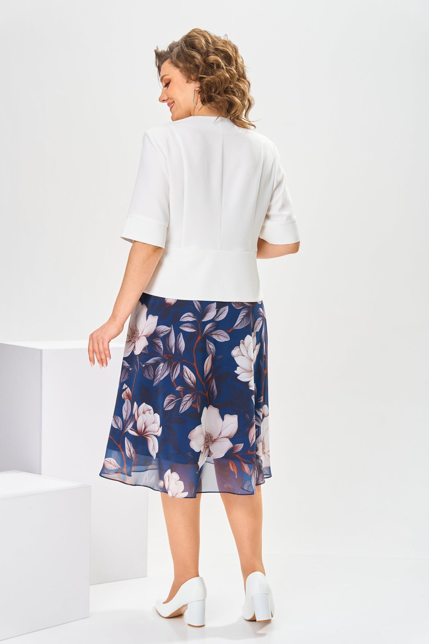 Marjorie | hochwertiges Kleid mit Baumwoll-Seiden-Mix