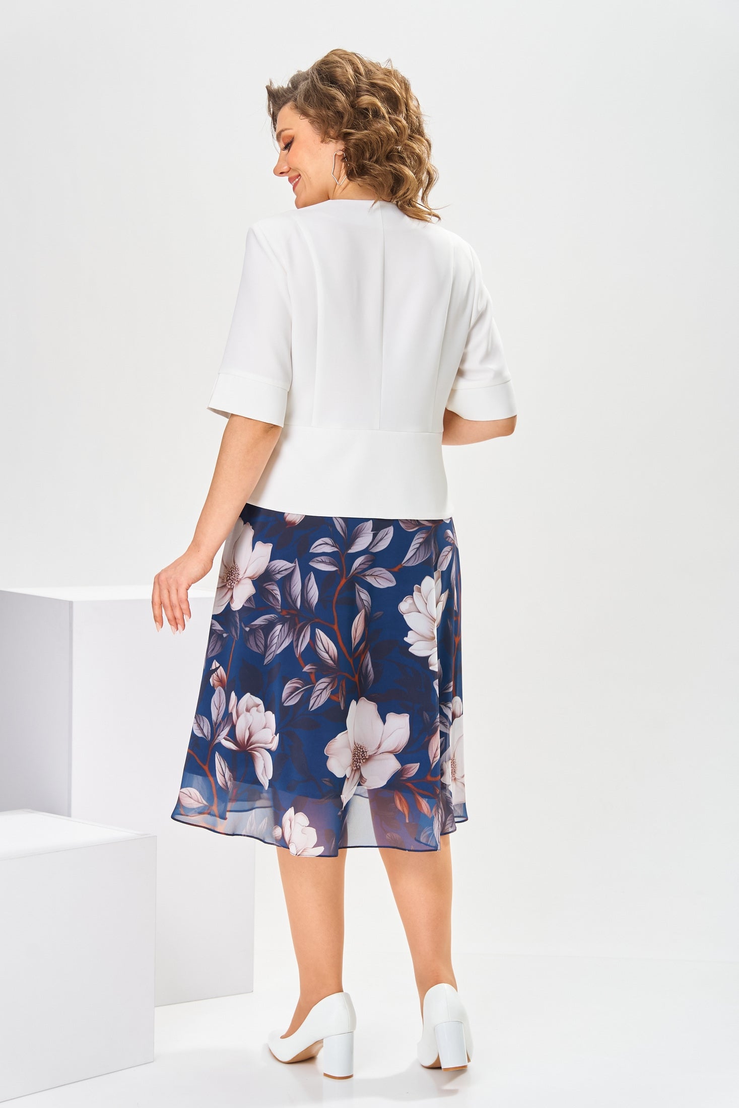 Marjorie | hochwertiges Kleid mit Baumwoll-Seiden-Mix