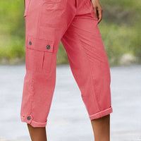 Harper | Lässige Cargohose mit halbhohem Bund und Bundfalten