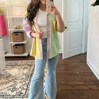 Cienna | Stretch-Jeans mit hoher Taille und weitem Bein