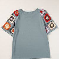 Meribeth | Häkel-Top mit Blumenmuster