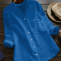 Tahlia | Lockeres Leinen-Baumwollhemd