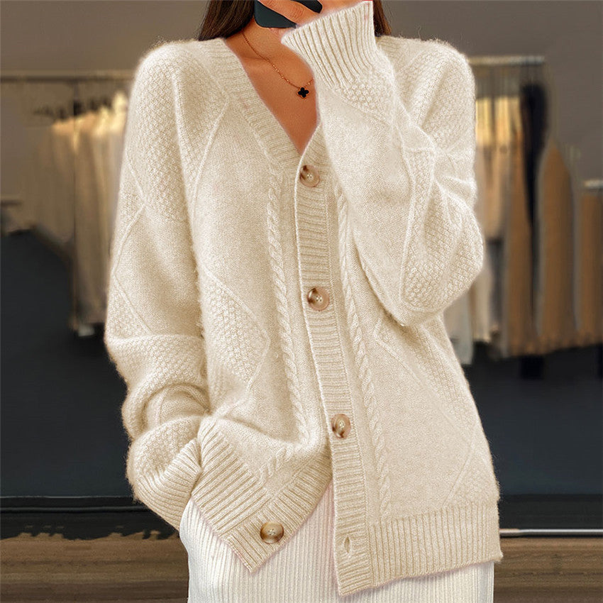 Nova | Strickjacke mit V-Ausschnitt