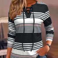 Victoria | Zeitloses gestreiftes Langarm-T-Shirt für Damen