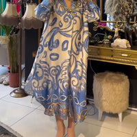 Carmen | Damenkleid, locker & elegant mit Print