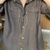 Goldie™ | Bequemes Damenhemd aus Baumwolle und Leinen