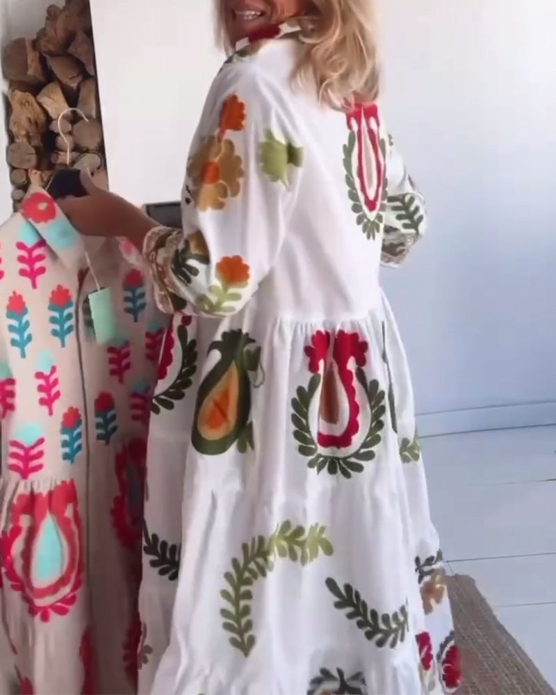 Zia | Kleid mit floralem Grafikdruck