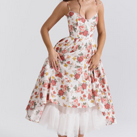 Addison | Lässiges doppellagiges Midikleid für den Alltag