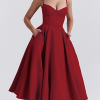 Addison | Lässiges doppellagiges Midikleid für den Alltag