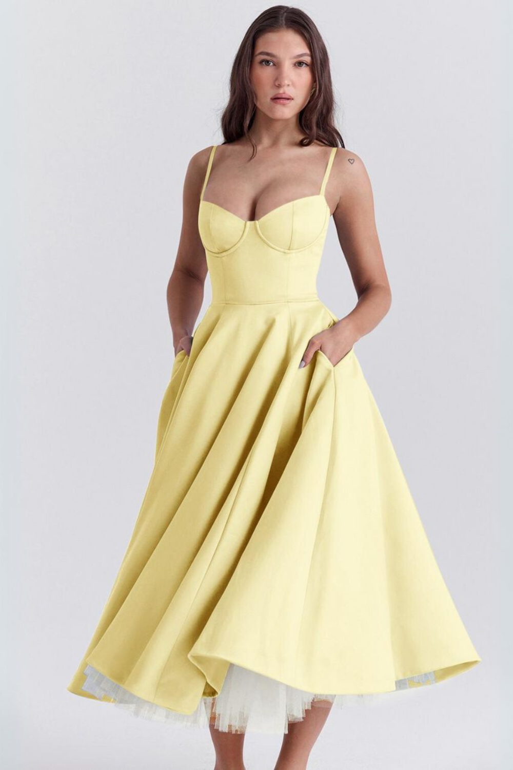 Addison | Lässiges doppellagiges Midikleid für den Alltag