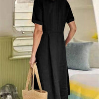 Nelian | Feminines Kleid mit Herzausschnitt und Knöpfen