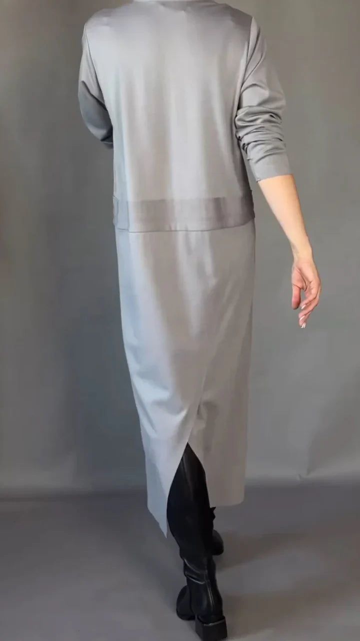 Katie | elegantes Kleid für Damen mit langen Ärmeln.