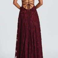 Rosa | Maxikleid mit Spitzendetail