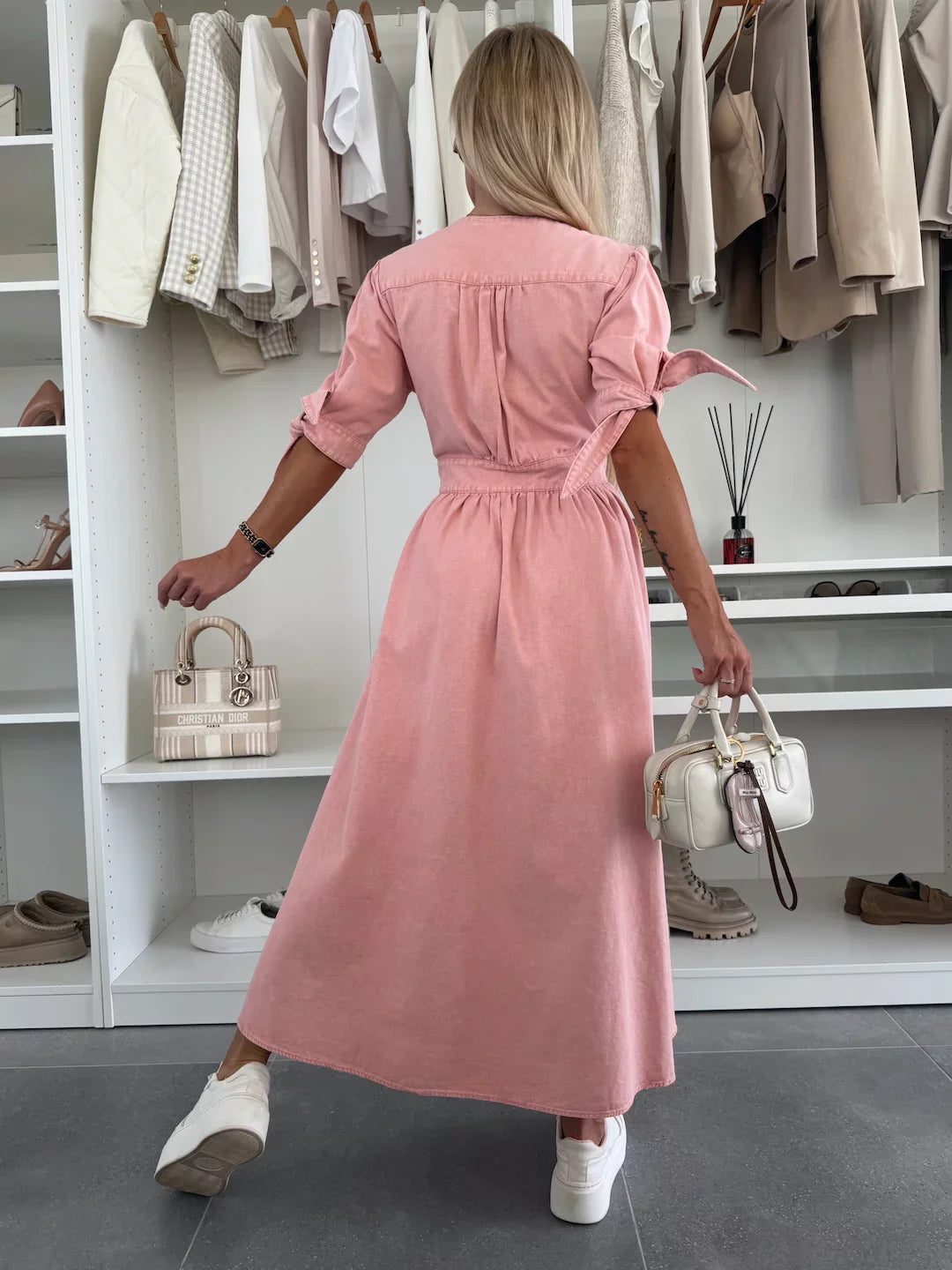 Marie | Strahlendes Denim-Kleid