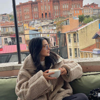 Ted | Übergroßer warmer Teddymantel