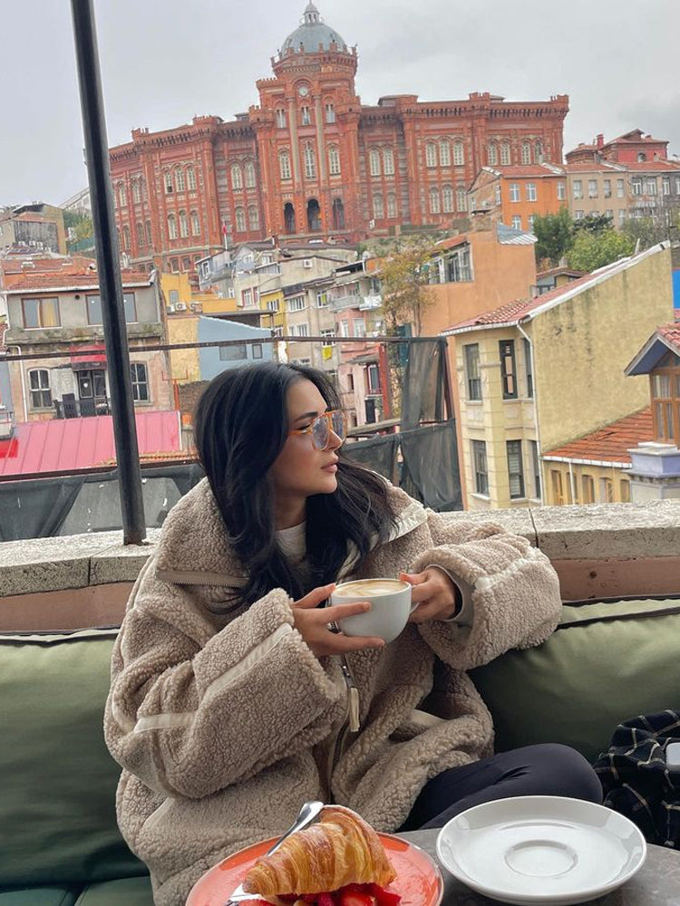 Ted | Übergroßer warmer Teddymantel