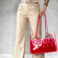 Alia | Damenhose aus Stretch-Kunstleder, mit Gürtel & stylisch