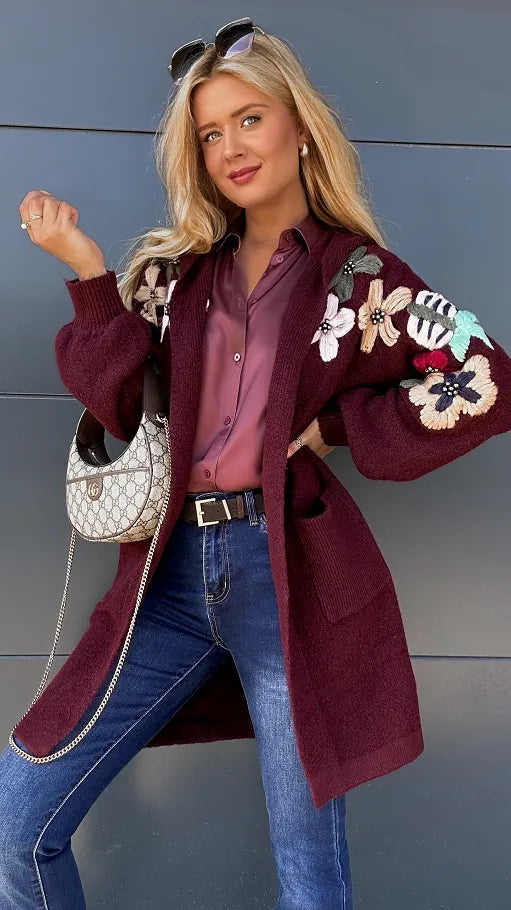 Addison | Modische Strickjacke mit Kapuze – bequem & warm