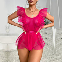 Alyssa | Sexy Bodysuit mit halbtransparenter Spitze für Damen