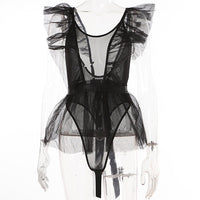 Alyssa | Sexy Bodysuit mit halbtransparenter Spitze für Damen