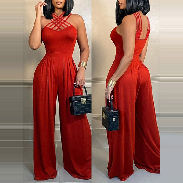 Jessica™ | Sexy Neckholder-Overall mit hoher Taille