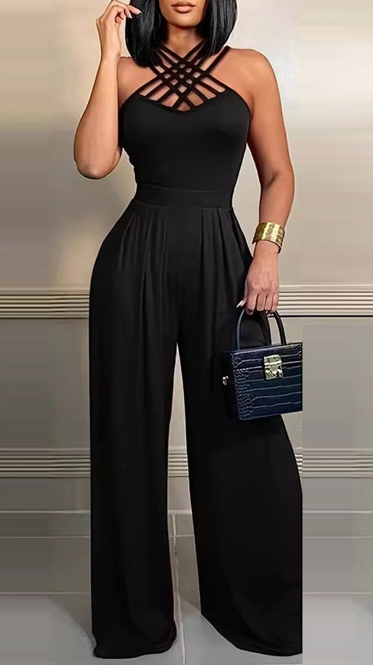 Jessica™ | Sexy Neckholder-Overall mit hoher Taille