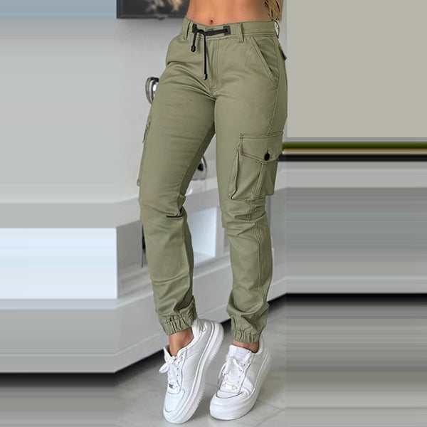 Nesi | Cargohose mit Taillenkordelzug und Seitentaschen