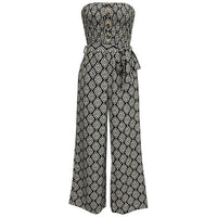 Vienna™ | Trägerloser böhmischer Jumpsuit mit Blumenmuster