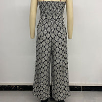 Vienna™ | Trägerloser böhmischer Jumpsuit mit Blumenmuster