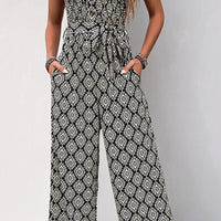 Vienna™ | Trägerloser böhmischer Jumpsuit mit Blumenmuster