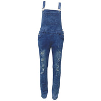 Bethy | Blauer Denim-Overall mit verstellbaren Trägern