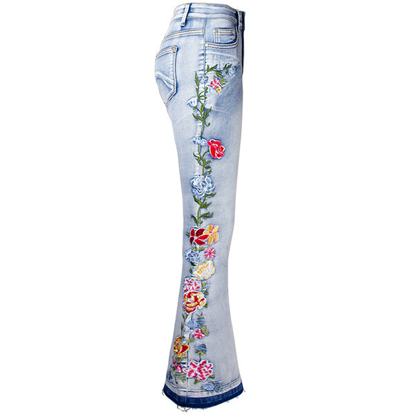 Daisy | Stylische Vintage-Jeans mit floralen Akzenten