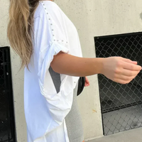 Biella | Trendiges übergroßes T-Shirt mit modernem Keilmuster