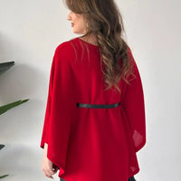 Jacie | Gestrickter Poncho für Herbst und Winter