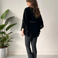 Jacie | Gestrickter Poncho für Herbst und Winter