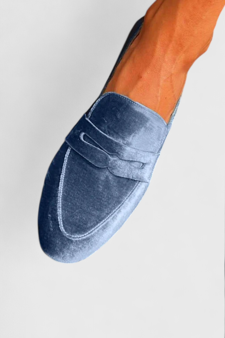 Lhenna | Samt-Loafer im Patchwork-Stil