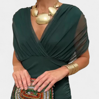 Evelyn | Elegantes Maxikleid mit floralen Details