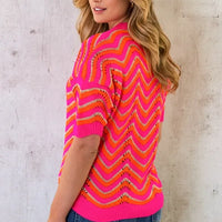 Blossom | femininer Zickzack-Pullover für den Alltag