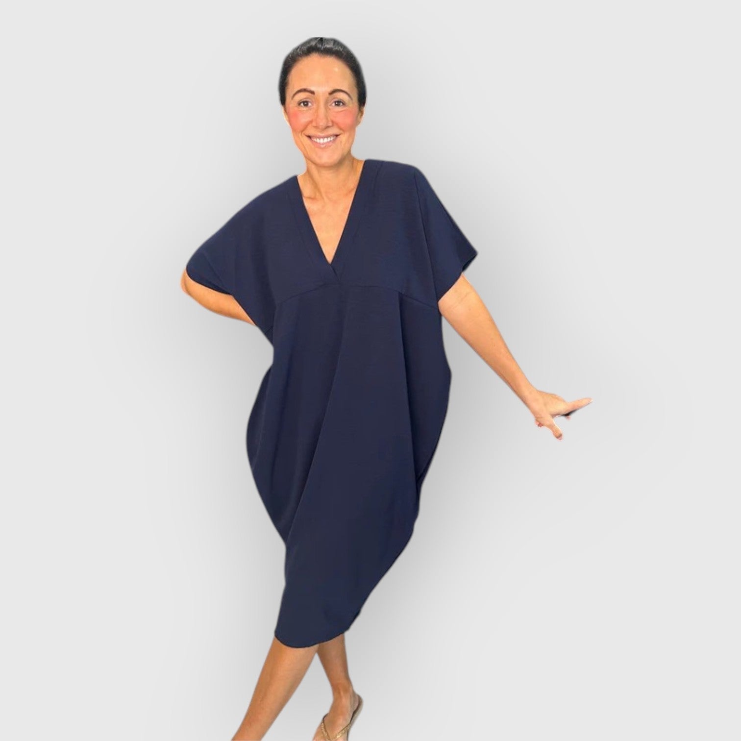 Mirona | Maxikleid mit V-Ausschnitt