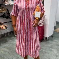 Nilanie | Gestreiftes Sommerkleid für den Urlaub