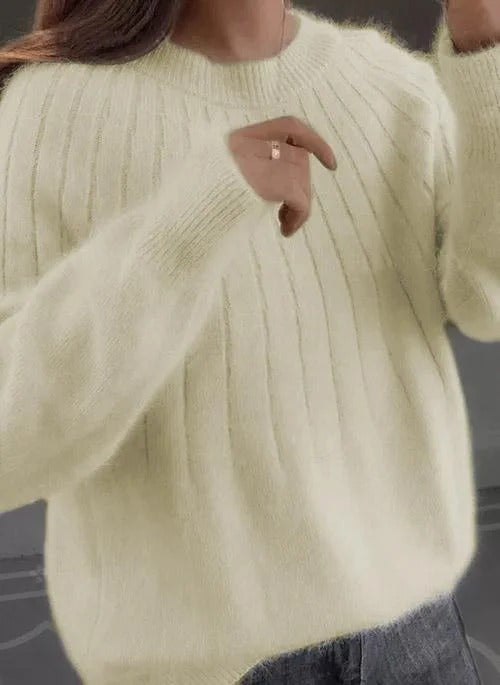 Maliyah | flauschiger Kaschmirpullover für Damen.